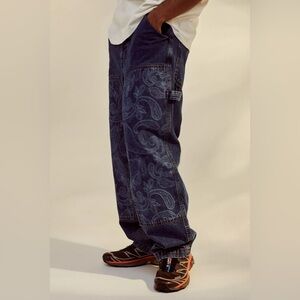 Urban Outfitters BDG Cillian Paisley Carpenter Jeans